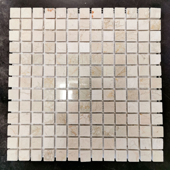 Мозаика из Victoria Crema Marfil polished, 2.2x2.2-30.5х30.5х1